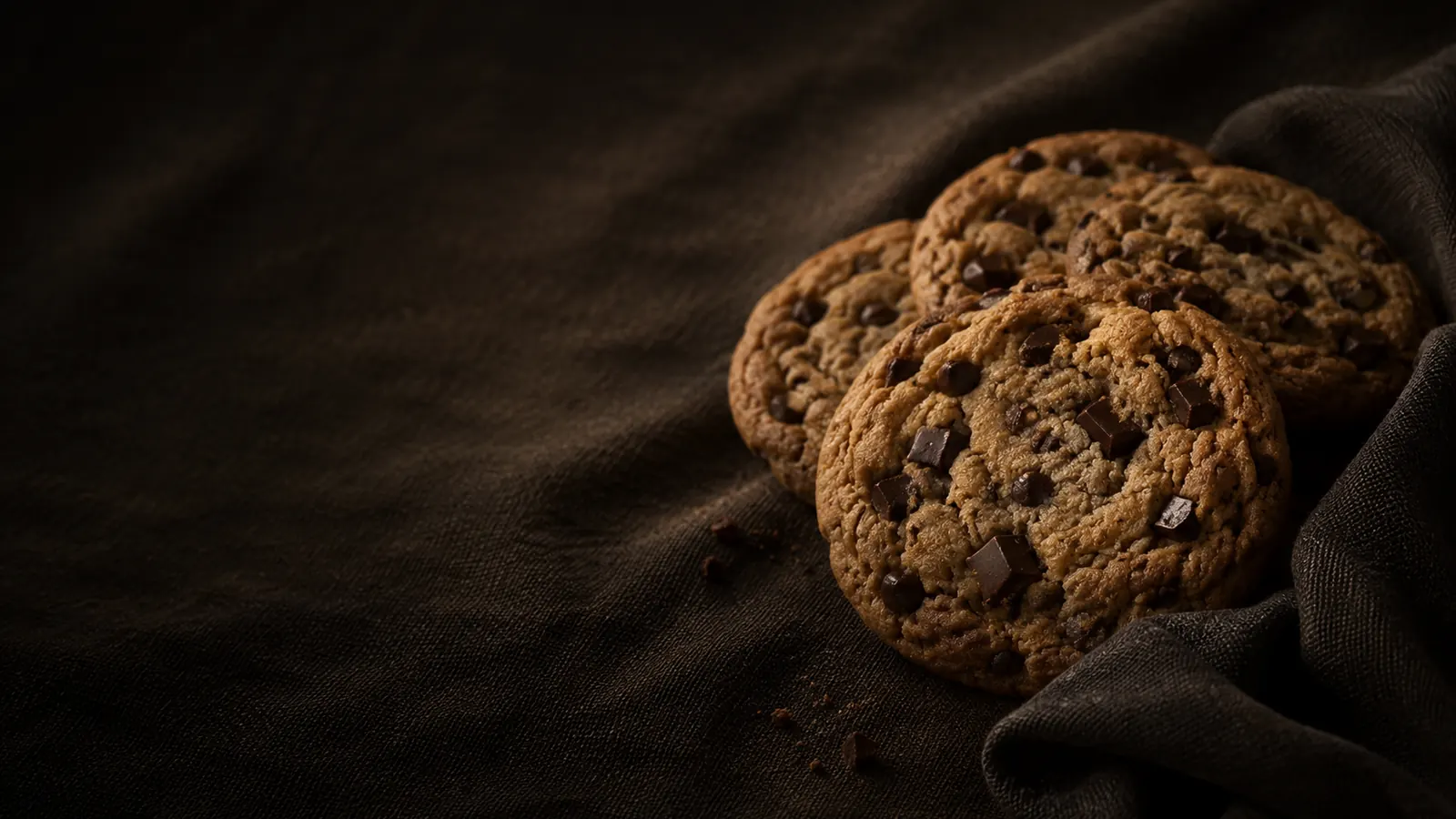 Cookies på mörkt tyg för Zavall Black Labels cookiepolicy